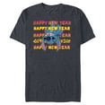thumbnail image 1 of Disney Stitch Upside-Down Alien Language Happy New Year - Short Sleeve Blended T-Shirt for Adults - Customized-Navy Heather, 1 of 5