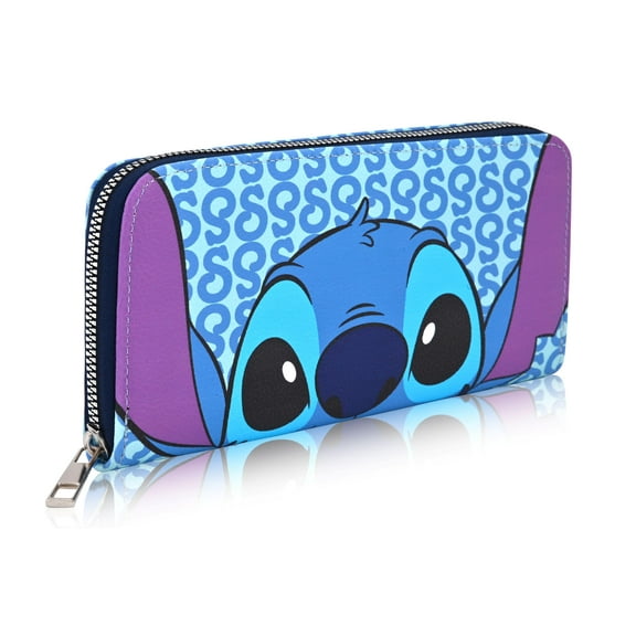 Disney Stitch Wallet Women | PU Leather Wristlet Wallets for Women | Stitch Blue Wristlet Wallet Purse | Stitch Accessories Stitch Gift