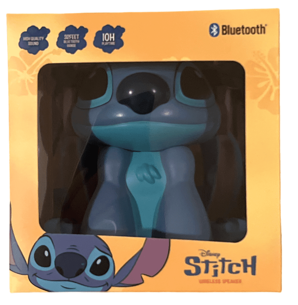 Disney Stitch Wireless Portable Bluetooth Speaker, Compact, 8-Hour ...