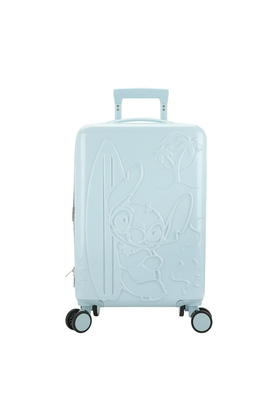 Disney Stitch With Surfboard Light Blue 22" Rolling Luggage