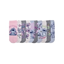 Disney Stitch Women's 10-Pack Low-Cut Socks, Shoe Size 4-10
