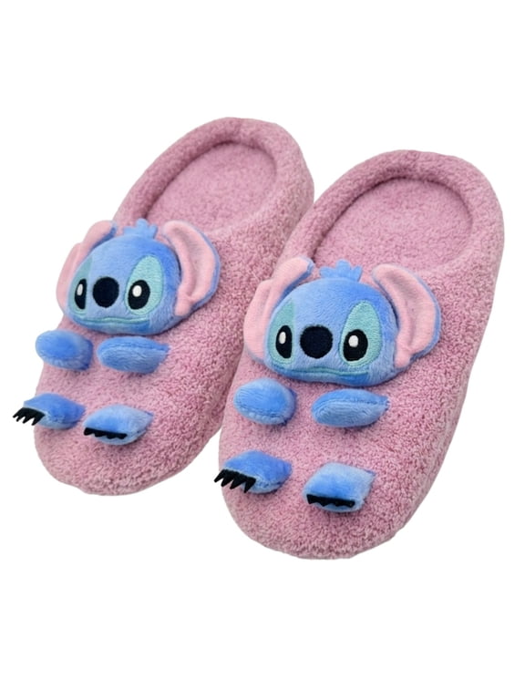 Disney Stitch Women's 3D Clog Slipper Socks, 1-Pack, Sizes S/M-M/L