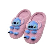 Disney Stitch Womens 3D Clog Slipper Socks, 1-Pack, Sizes S/M-M/L