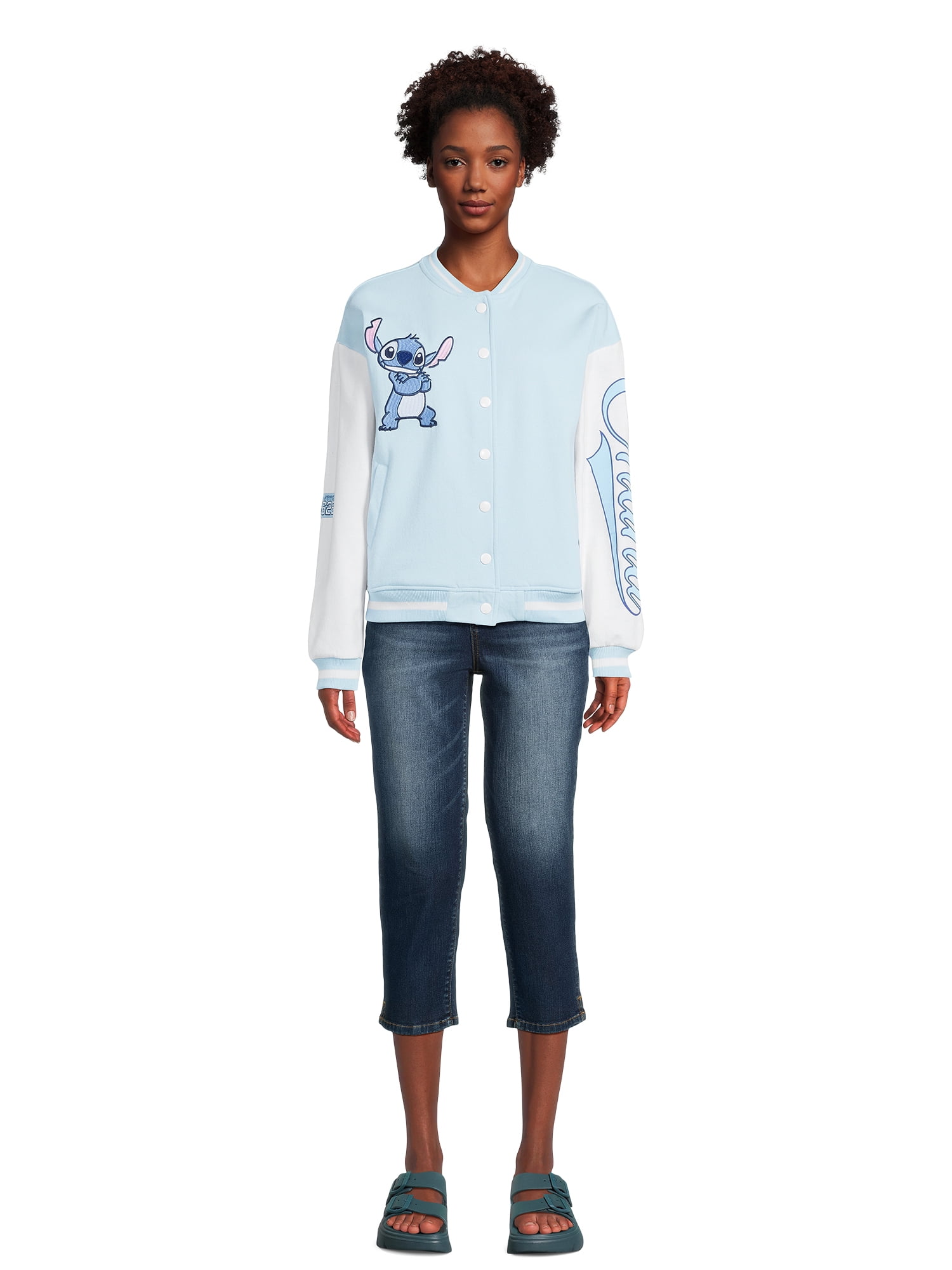 ☆VOCAVACA☆STICH KNIT BOMBER JACKET Disney Stitch Women's Bomber Jacket - Walmart.com