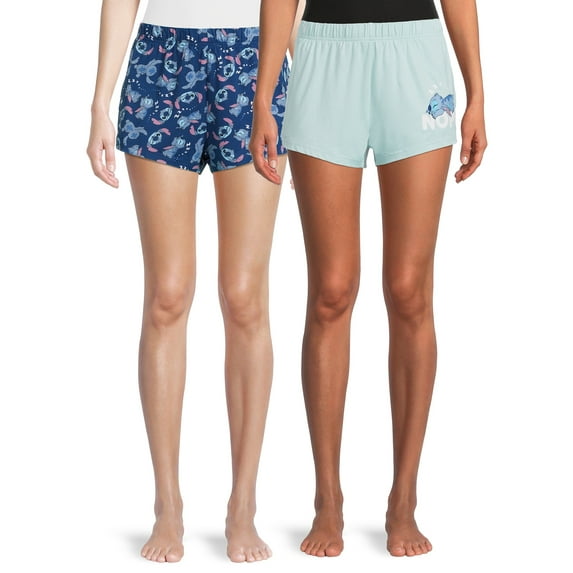 Disney Stitch Women's Boxer Shorts, 2-Pack