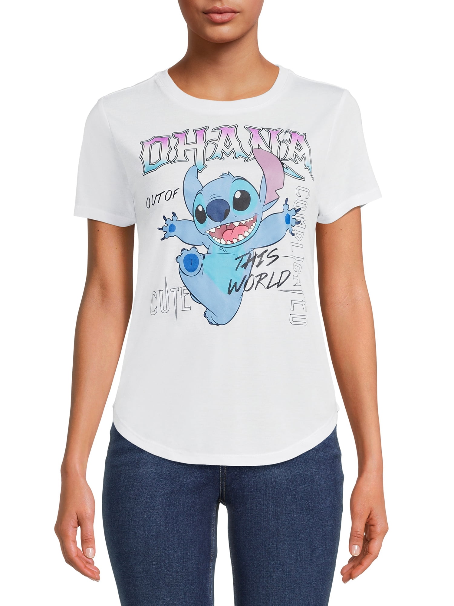 Disney Stitch Women's Graphic Print T-Shirt