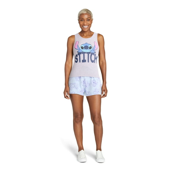Disney Stitch Lay Junior Scoop Neck Tank, S-2XL (Women's)