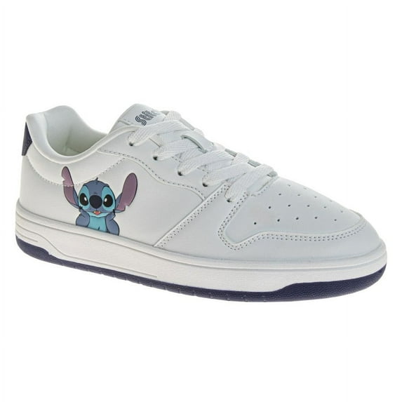 Disney Stitch Women'S Lace Up Vintage Style Sneakers.White, Size: 8