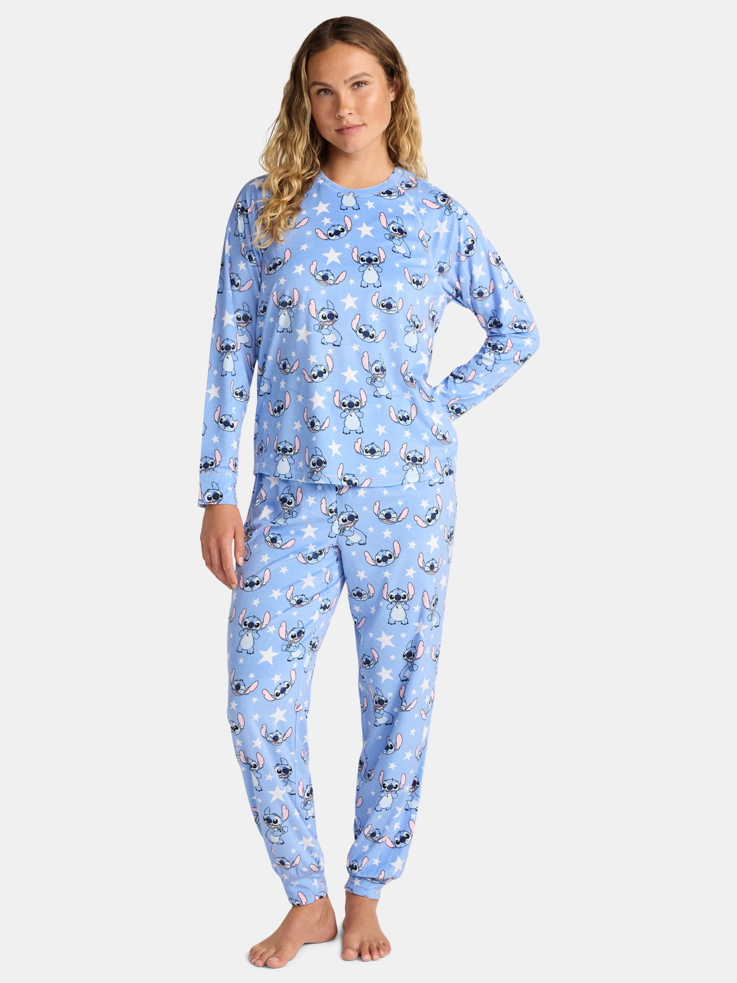 Disney Stitch Women's Pajama Set, 2-Piece, Sizes S to 3X