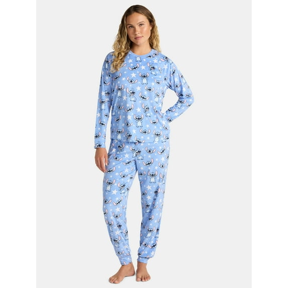 Disney Stitch Women's Pajama Set, 2-Piece, Sizes S to 3X