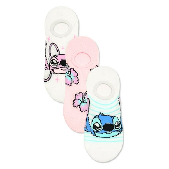 Disney Stitch Women's Scoop Liner Socks, 3-Pack, Size 4-10