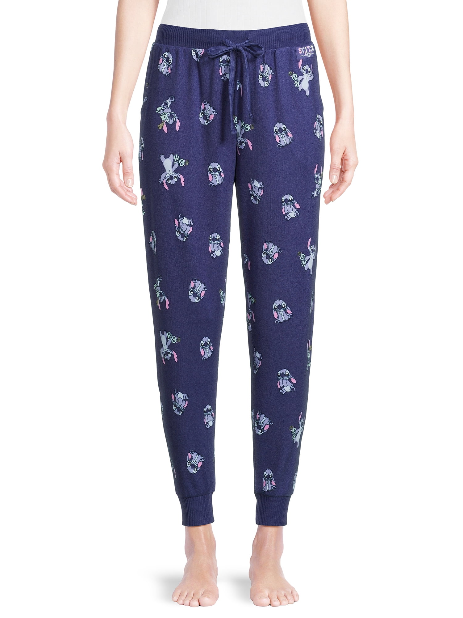 Disney Stitch Women s Sleep Jogger Pants Sizes XS 3X Walmart