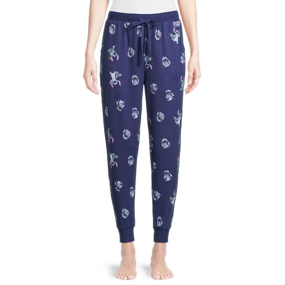 Disney Stitch Women's Sleep Jogger Pants, Sizes XS-3X