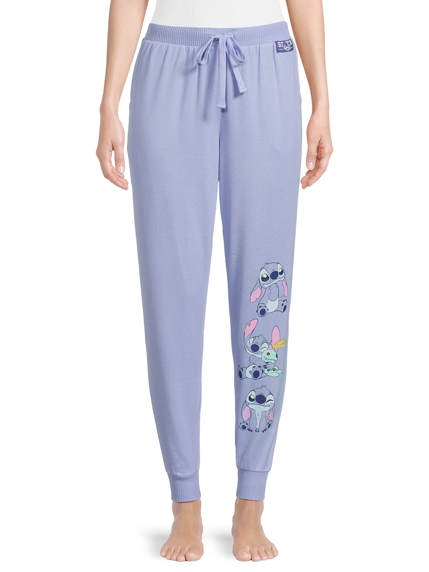 Disney Lilo And Stitch Womens Pajama Pants Lounge Jogger, Stitch