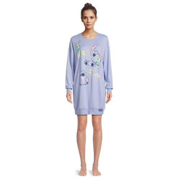 Disney Stitch Women's Sleep Shirt, Sizes XS-3X