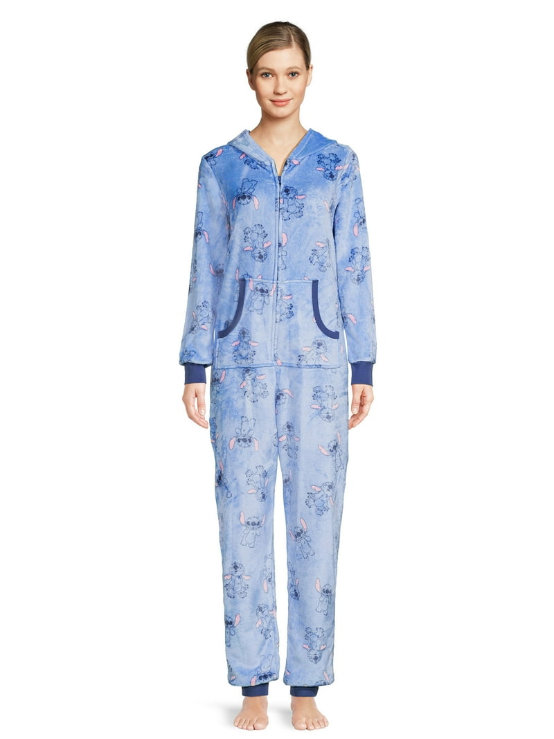 Disney Stitch Women's and Plus Size Union Suit Pajamas, Adult PJ