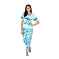 thumbnail image 1 of Disney Stitch Womens Pajama, 2 Piece Sleepwear Set, Aqua Stitch, Size: X-Large, 1 of 5