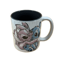 thumbnail image 1 of Disney 11 oz Stitch & Angel White Ceramic Mug, 1 of 4