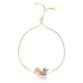 thumbnail image 1 of Disney Stitch and Angel Heart Lariat Bracelet - 18kt Gold Plated Adjustable Stitch Bracelet, Officially Licensed, 1 of 4