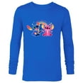 thumbnail image 1 of Disney Stitch and Angel Living the Dream - Long Sleeve T-Shirt for Men - Customized-Navy, 1 of 5