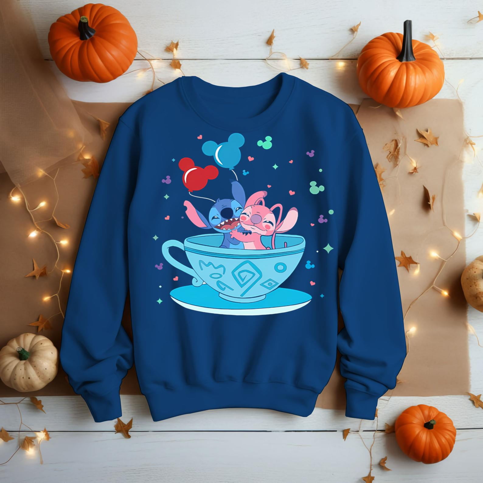 Disney Stitch and Angel Spinning Cup Teacup Shirt Unisex Adult Kid