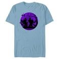 thumbnail image 1 of Disney Stitch and Angel Trick or Treat Halloween - Short Sleeve Blended T-Shirt for Adults - Customized-Celadon Snow Heather, 1 of 5