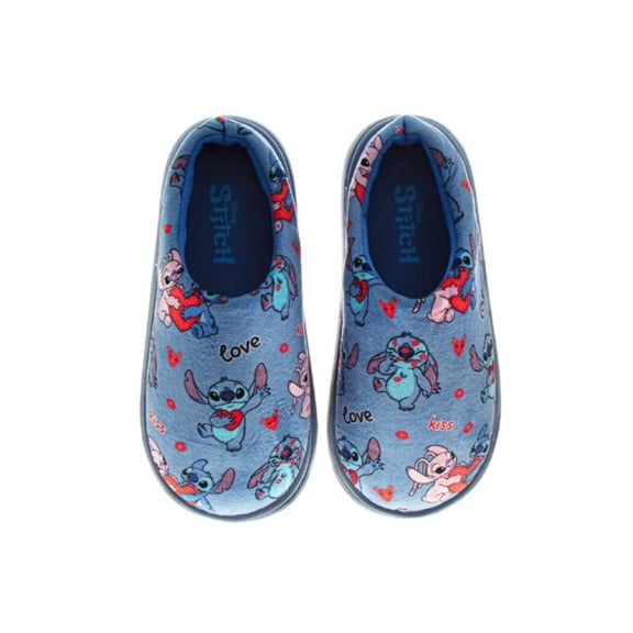Disney Stitch And Angel Women'S Slippers., Blue, Size: 5-6