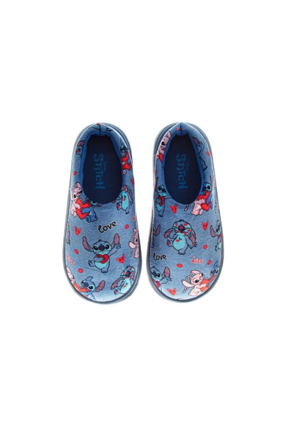 Stitch And Angel Women'S Slippers., Blue, Size: 5-6
