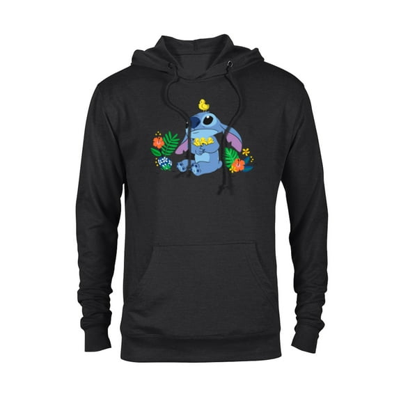 Disney Stitch and Baby Chicks Easter - Pullover Hoodie for Adults - Customized-Black