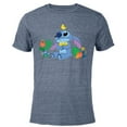 thumbnail image 1 of Disney Stitch and Baby Chicks Easter - Short Sleeve Blended T-Shirt for Adults - Customized-Navy Heather, 1 of 5