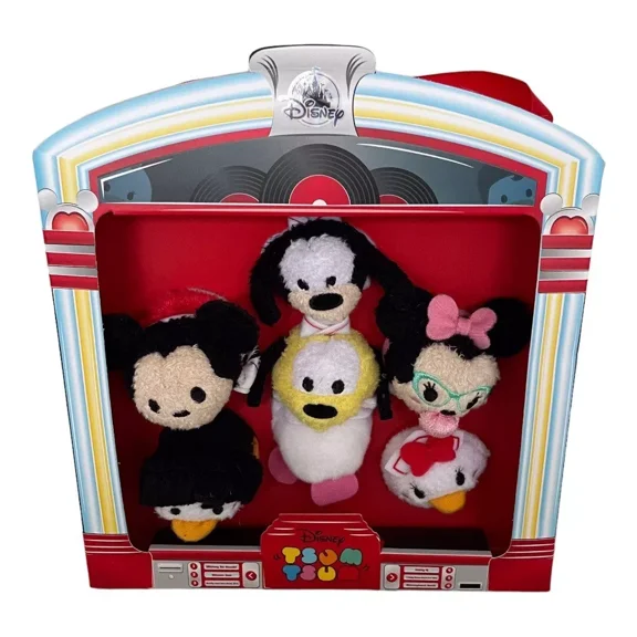 Disney Store 50's Diner Jukebox - Mickey and Friends Micro Tsum Tsum Set