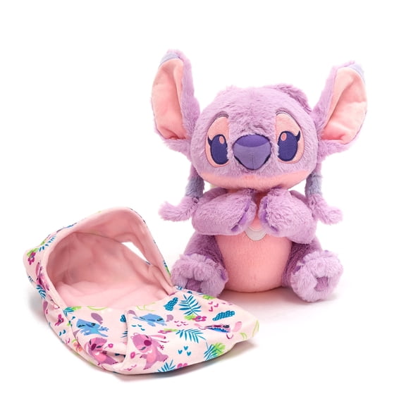 Disney Store Official Angel Plush with Blanket Pouch - Disney Babies Plushy in Baby Swaddle - Kids Toy for Those who Love Plush Figure Toys, Cute Plushies, & Baby Stuffed Animals - 12 Inches