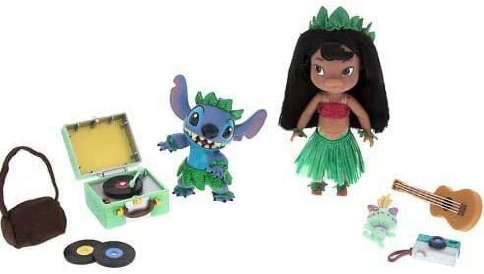 Disney Animators Collection Lilo Stitch Doll Mini Playset 5 w/Carry Case  NEW