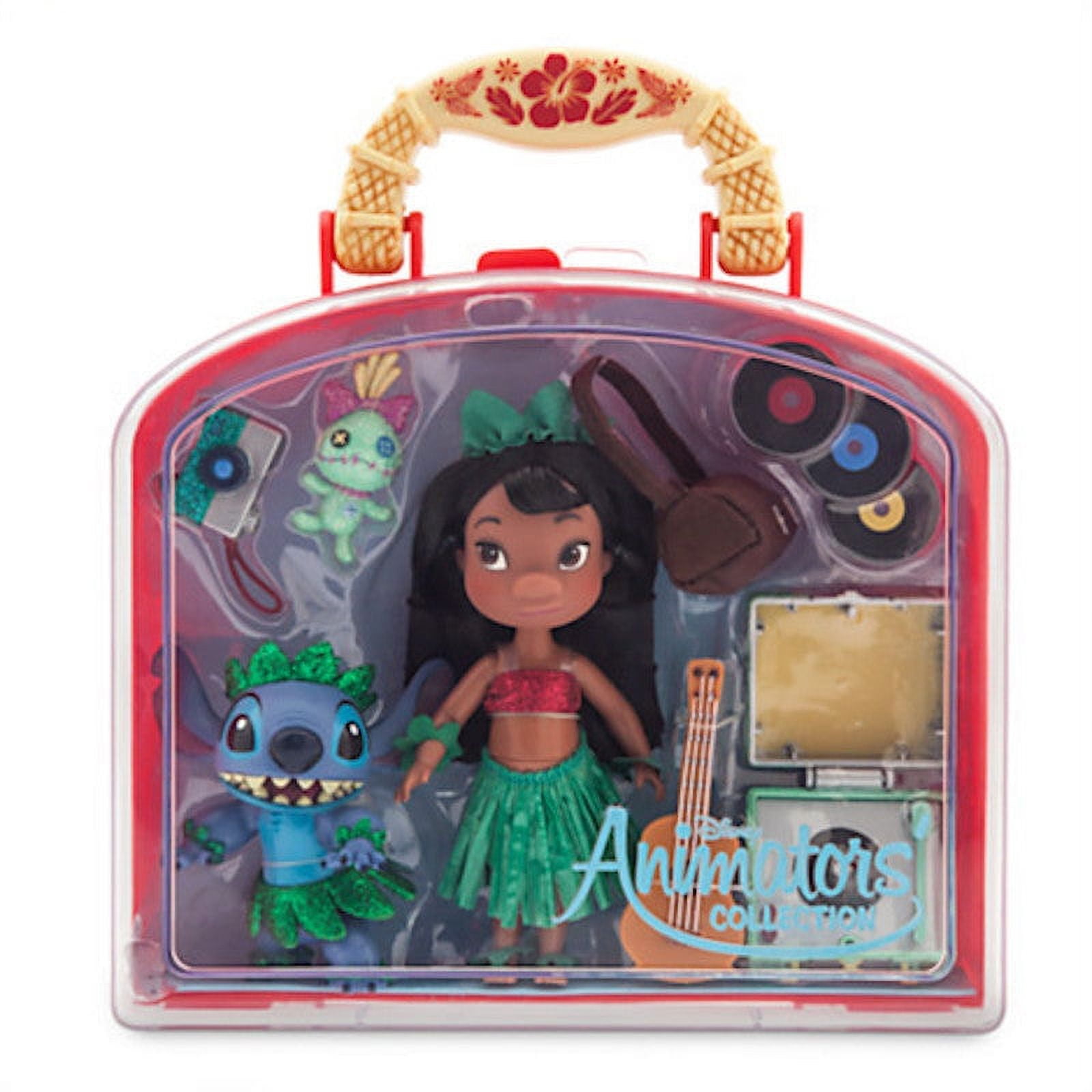 Disney Store Animators Collection Lilo Stitch Mini Doll Play Set 5 New Case