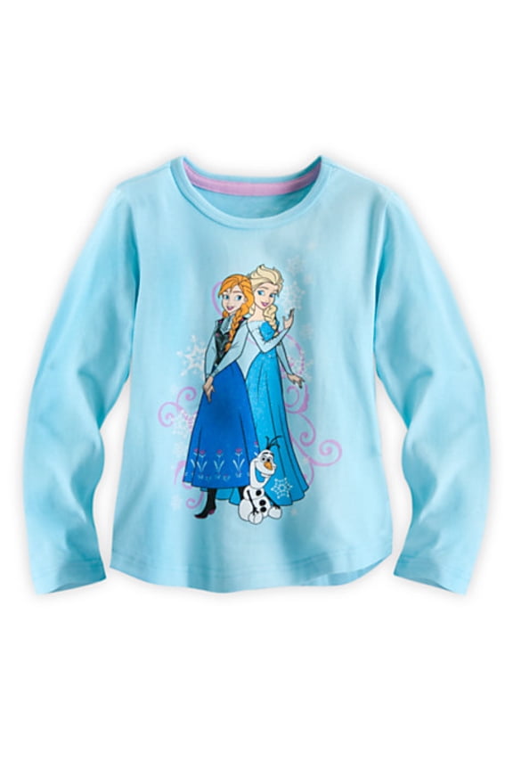 Store Anna and Elsa Long Sleeve Thermal Tee Size 4