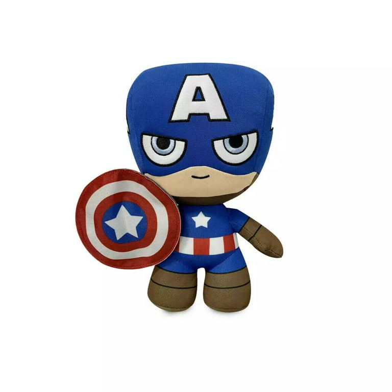 Disney Store Captain America Marvel Super Hero Avengers Plush Toy Doll 10 inch H