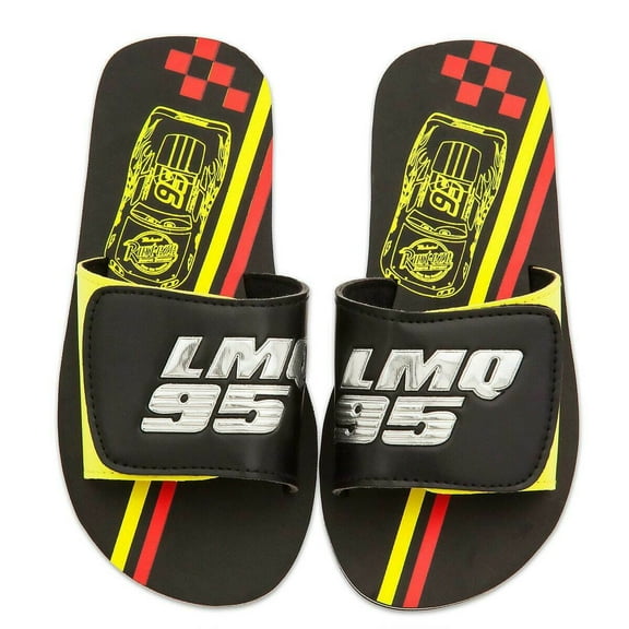 Disney Store Cars Lightning McQueen Flip Flops Sandals Boys Kids Toddler Size 7/8