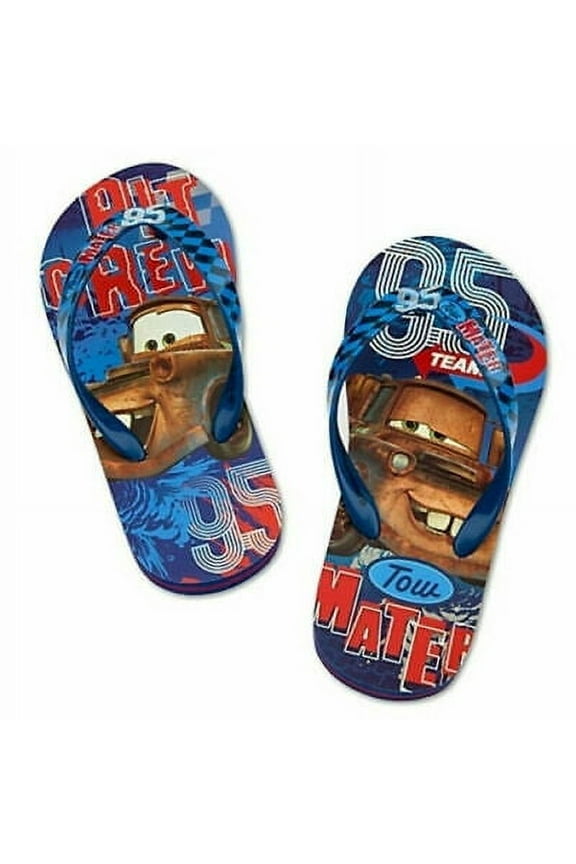 Store Cars Tow Mater Flip Flops Shoes Boy Size 11/12