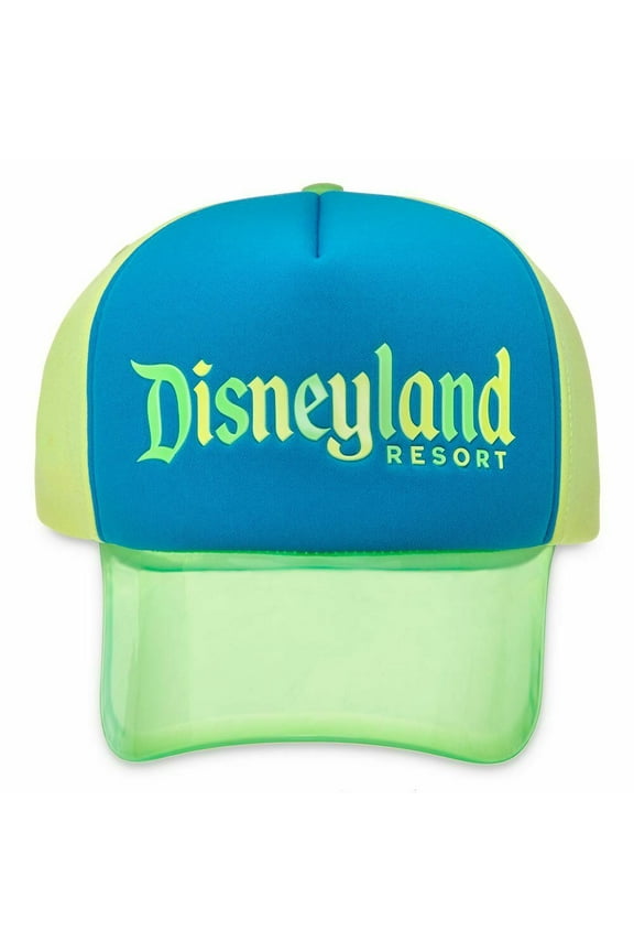 Store Disneyland Neon Visor Baseball Hat Cap for Adults One Size Adjustable