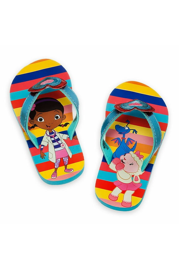 Store Doc Mcstuffins Girl Flip Flops Sandals Shoes Size 11/12