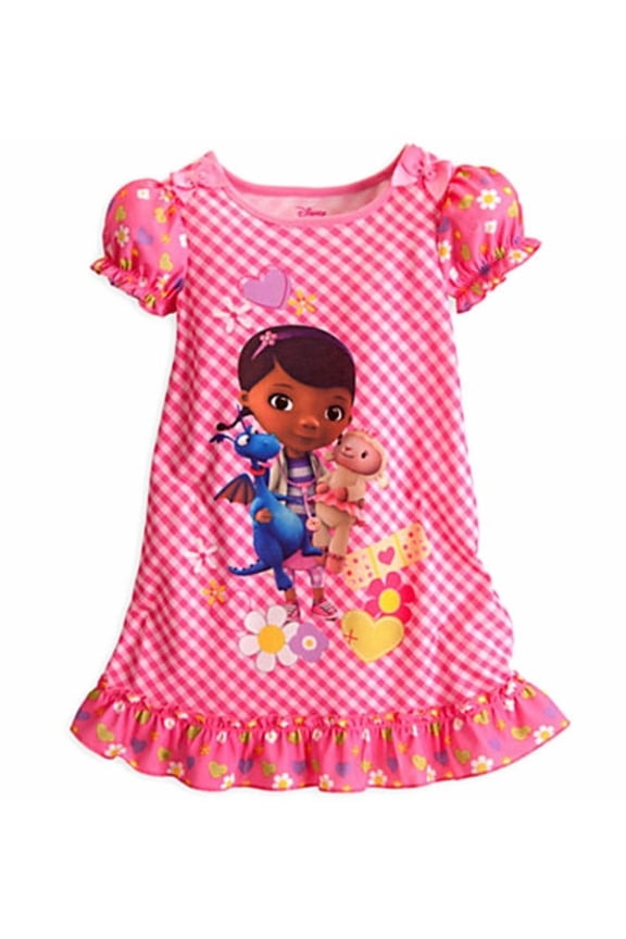 Store Doc Mcstuffins Short Sleeve Nightgown Pajama Girl Size 10