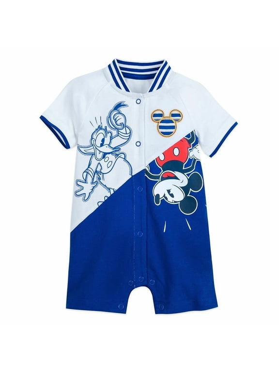 Store Donald Duck and Mickey Mouse Romper Bodysuit Outfit for Baby Size 0 3 Months