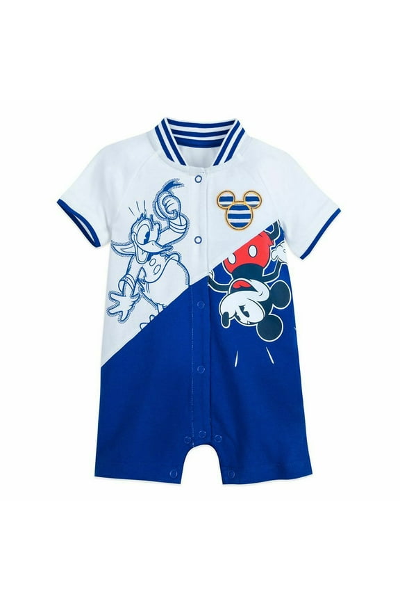 Store Donald Duck and Mickey Mouse Romper Bodysuit Outfit for Baby Size 0 3 Months