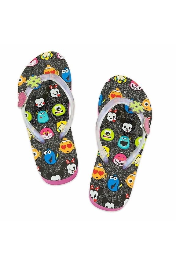 Store Emoji Flip Flops Sandals Swim Shoes Kids Size 9/10