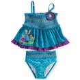 thumbnail image 1 of Disney Store Frozen Anna Elsa 2 PC Deluxe Swimsuit Girl Size 9/10, 1 of 1