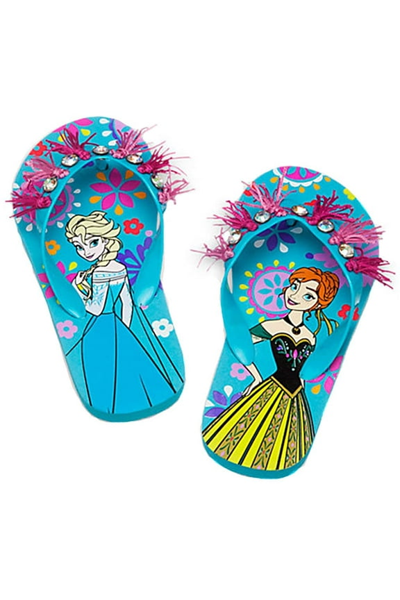 Store Frozen Anna Elsa Flip Flops Sandals Shoes Girl Size 13/1