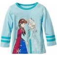 thumbnail image 1 of Disney Store Frozen Elsa Anna Long Sleeve T Shirt Girl Size 5/6, 1 of 1