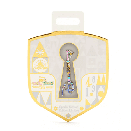 Disney Store It's a Small World 55th Opening Ceremony Key Pin New with Card