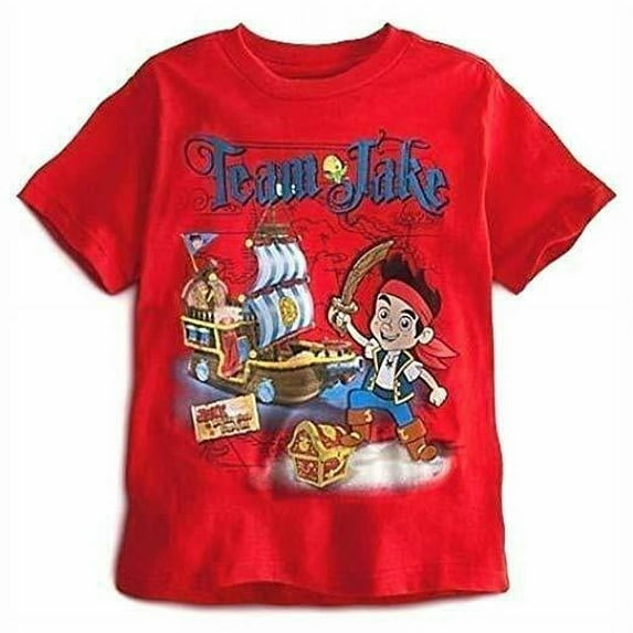 Disney Store Jake And The Never Land Pirates Short Sleeve T Shirt Boy Size 5/6