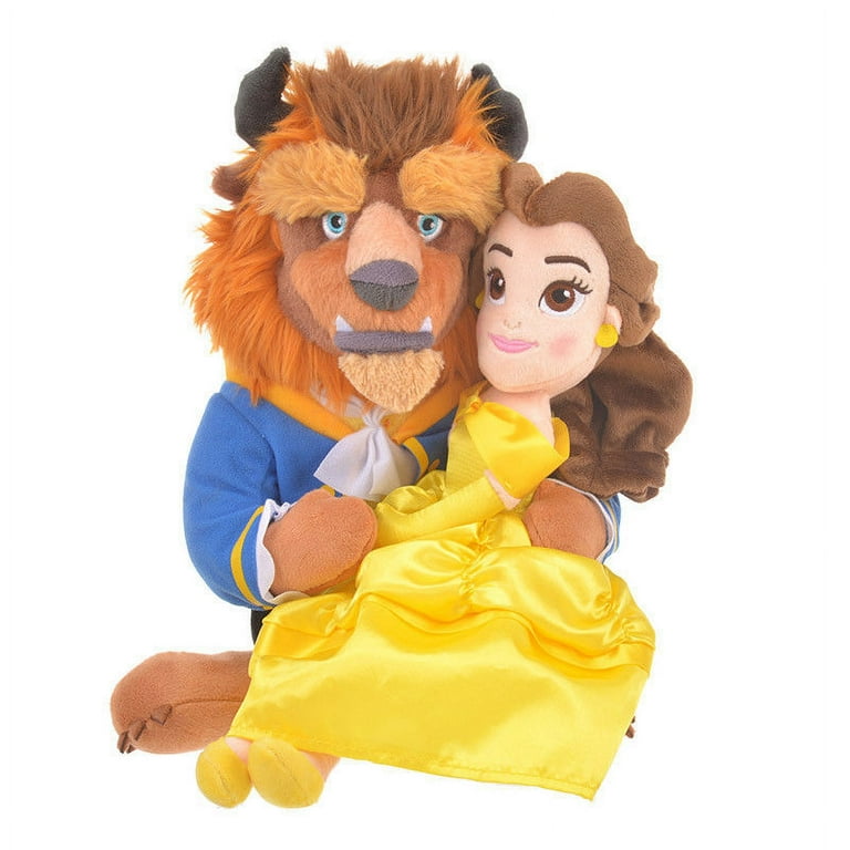 Disney Store Japan Beast & Belle Valentine Side by Side Plush Set